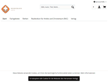Tablet Screenshot of hiersemann.de